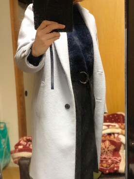「本日のコーデ」｜「アイテム（チェスターコート）」を使った、marimomoさん（レディース・166cm）の冬コーディネート