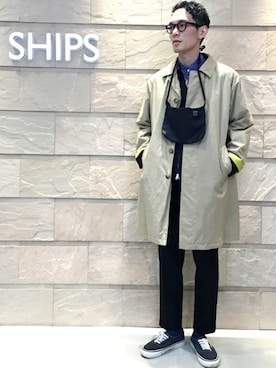 「McGREGOR（マックレガー）のアイテム（ブルゾン）」を使った、福山さん（メンズ・178cm）の春コーディネート