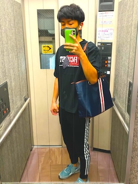 「IGNIO（イグニオ）のアイテム」を使った、リチョパさん（メンズ・174cm）の夏コーディネート