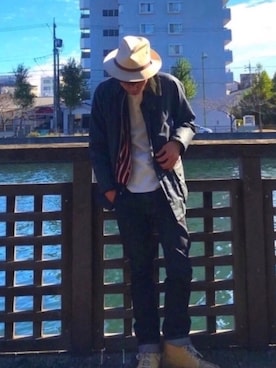 「Eddie Bauer（エディーバウアー）のアイテム」を使った、YAXさん（メンズ・172cm・30代）の秋コーディネート