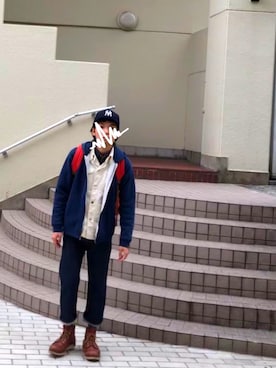 「POINTER（ポインター ）のアイテム」を使った、YAXさん（メンズ・172cm）の冬コーディネート