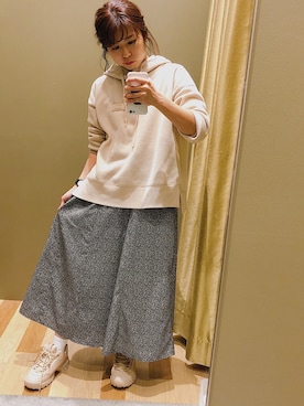 「FILA（フィラ）のアイテム（シューズ）」を使った、mikotoさん（レディース・154cm）の秋コーディネート
