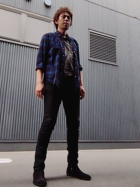 「RAGS McGREGOR （ラグスマックレガー）のアイテム（シューズ）」を使った、つったんさん（メンズ・183cm）の秋コーディネート