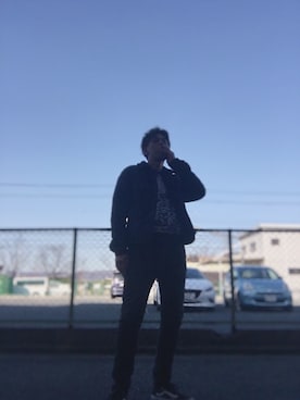 「minedenim」｜「アイテム（デニムジャケット）」を使った、つったんさん（メンズ・183cm）の春コーディネート