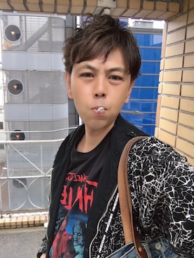 「MINEDENIM（マインデニム）のアイテム（その他アウター）」を使った、つったんさん（メンズ・183cm）の春コーディネート