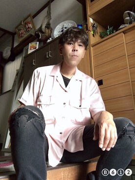 「YSTRDY's TMRRW（イエスタデイズトゥモロー）のアイテム（シャツ/ブラウス）」を使った、つったんさん（メンズ・183cm）の秋コーディネート