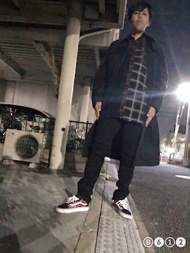 「minedenim」｜「アイテム（デニムジャケット）」を使った、つったんさん（メンズ・182cm）の秋コーディネート