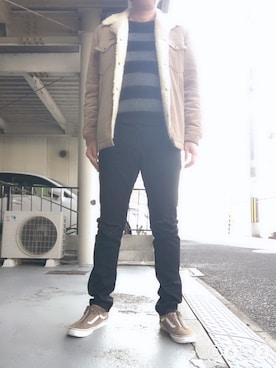 「キムタク」｜「アイテム（その他アウター）」を使った、つったんさん（メンズ・182cm）の冬コーディネート