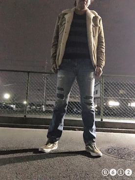 「キムタク」｜「アイテム（その他アウター）」を使った、つったんさん（メンズ・182cm）の冬コーディネート