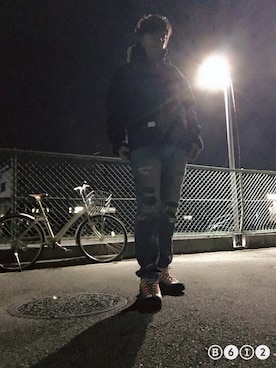 「WTAPS（ダブルタップス）のアイテム（その他アウター）」を使った、つったんさん（メンズ・182cm）の春コーディネート