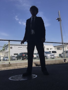 「MINEDENIM（マインデニム）のアイテム（テーラードジャケット）」を使った、つったんさん（メンズ・182cm）の春コーディネート