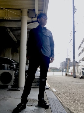「RRL（ダブル アール エル）のアイテム（その他アウター）」を使った、つったんさん（メンズ・182cm）の冬コーディネート