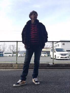 「キムタク」｜「アイテム（その他アウター）」を使った、つったんさん（メンズ・182cm）の春コーディネート