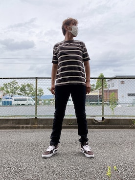 「nonnative（ノンネイティブ）のアイテム（Tシャツ/カットソー）」を使った、つったんさん（メンズ・182cm）の夏コーディネート
