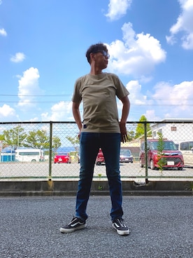「M&M（エムアンドエム）のアイテム」を使った、つったんさん（メンズ・182cm）の夏コーディネート
