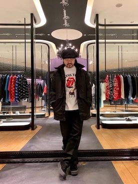 「HYSTERIC GLAMOUR（ヒステリックグラマー）のアイテム（マウンテンパーカー）」を使った、ＭＩＮＥさん（メンズ・168cm）の冬コーディネート