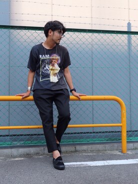 明賀健太さん（メンズ・178cm）の夏コーディネート