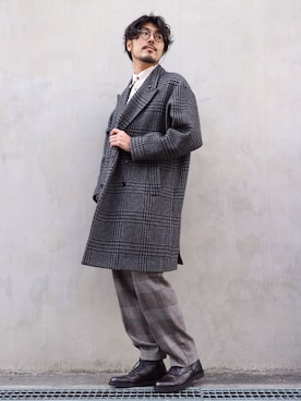 明賀健太さん（メンズ・178cm）の冬コーディネート