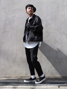 明賀健太さん（メンズ・178cm）の冬コーディネート