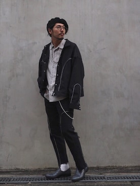 スリッポン グレー系 を使った 革靴 の人気ファッションコーディネート Wear