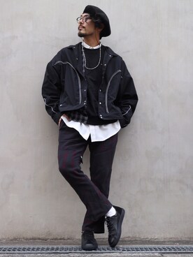 明賀健太さん（メンズ・178cm）の春コーディネート