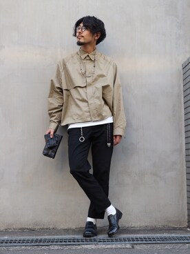 明賀健太さん(メンズ・178cm)の春コーディネート