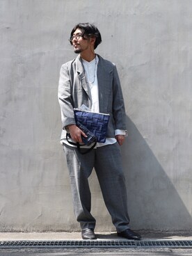 明賀健太さん（メンズ・178cm）の春コーディネート