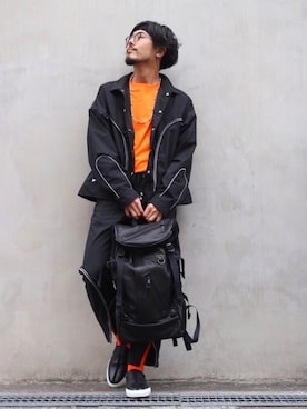 明賀健太さん（メンズ・178cm）の春コーディネート