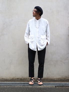 明賀健太さん（メンズ・178cm）の夏コーディネート