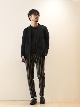 明賀健太さん（メンズ・178cm）の春コーディネート