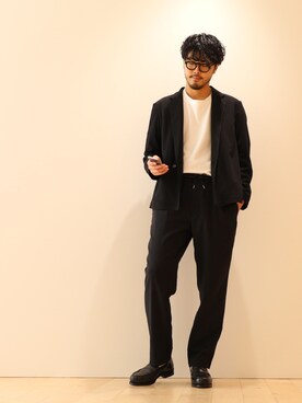 明賀健太さん(メンズ・178cm)の春コーディネート