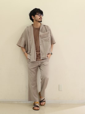 明賀健太さん（メンズ・178cm）の春コーディネート