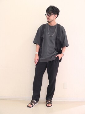 明賀健太さん（メンズ・178cm）の夏コーディネート