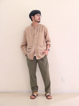 明賀健太さん（メンズ・178cm）の夏コーディネート