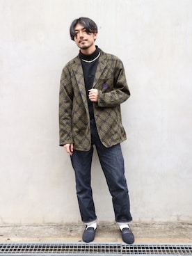明賀健太さん（メンズ・178cm）の春コーディネート