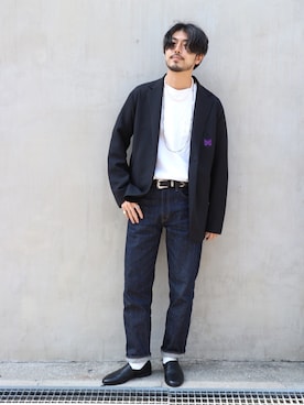 明賀健太さん（メンズ・178cm）の春コーディネート