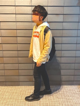 「MinoriTY（マイノリティ）のアイテム（その他アウター）」を使った、あぶりんさん（メンズ・170cm）の秋コーディネート