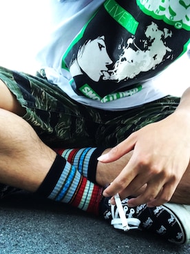 「Deviluse（Deviluse）のアイテム（パンツ）」を使った、Hikaru さん（メンズ・176cm）の夏コーディネート