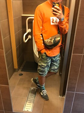 「Deviluse（Deviluse）のアイテム（パンツ）」を使った、Hikaru さん（メンズ・176cm）の夏コーディネート