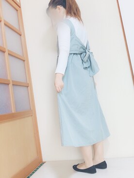 「シャーベットカラー」｜「アイテム（ワンピース/ドレス）」を使った、naono【相互】さん（レディース・160cm）の春コーディネート