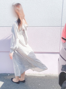 「NICE CLAUP（ナイスクラップ）のアイテム（ワンピース/ドレス）」を使った、naono【相互】さん（レディース・160cm）の春コーディネート
