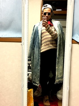 「MSGM（エムエスジーエム）のアイテム（ジャケット/アウター）」を使った、Yukiさん（メンズ・175cm）の秋コーディネート