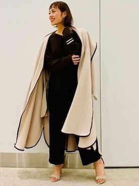 「STAIR（ステア）のアイテム（ジャケット/アウター）」を使った、sayuさん（レディース・156cm）の冬コーディネート
