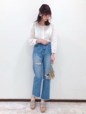 マジェスティックレゴン新宿ミロード店スタッフさん（レディース・165cm）の夏コーディネート