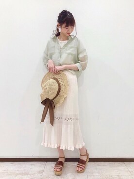 マジェスティックレゴン新宿ミロード店スタッフさん(レディース・165cm)の夏コーディネート