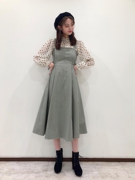 マジェスティックレゴン新宿ミロード店スタッフさん(レディース・165cm)の秋コーディネート