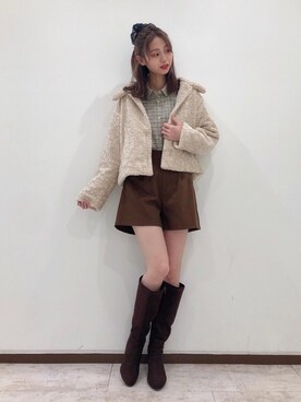 マジェスティックレゴン新宿ミロード店スタッフさん（レディース・165cm）の秋コーディネート