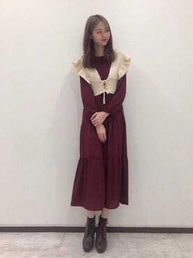 マジェスティックレゴン新宿ミロード店スタッフさん(レディース・165cm)の秋コーディネート