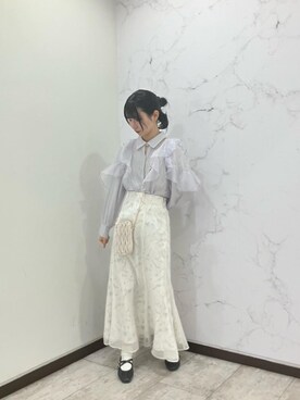 マジェスティックレゴン新宿ミロード店スタッフさん(レディース・158cm)の春コーディネート
