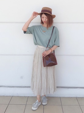 YU-HAさん（レディース・163cm）の夏コーディネート